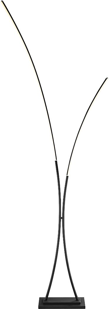 Salzedo Isle Black Floor Lamp