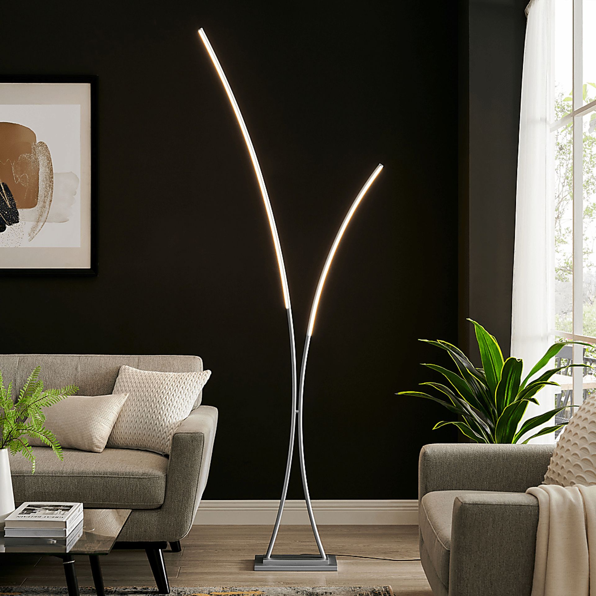 Salzedo Isle Silver Floor Lamp - Image 2