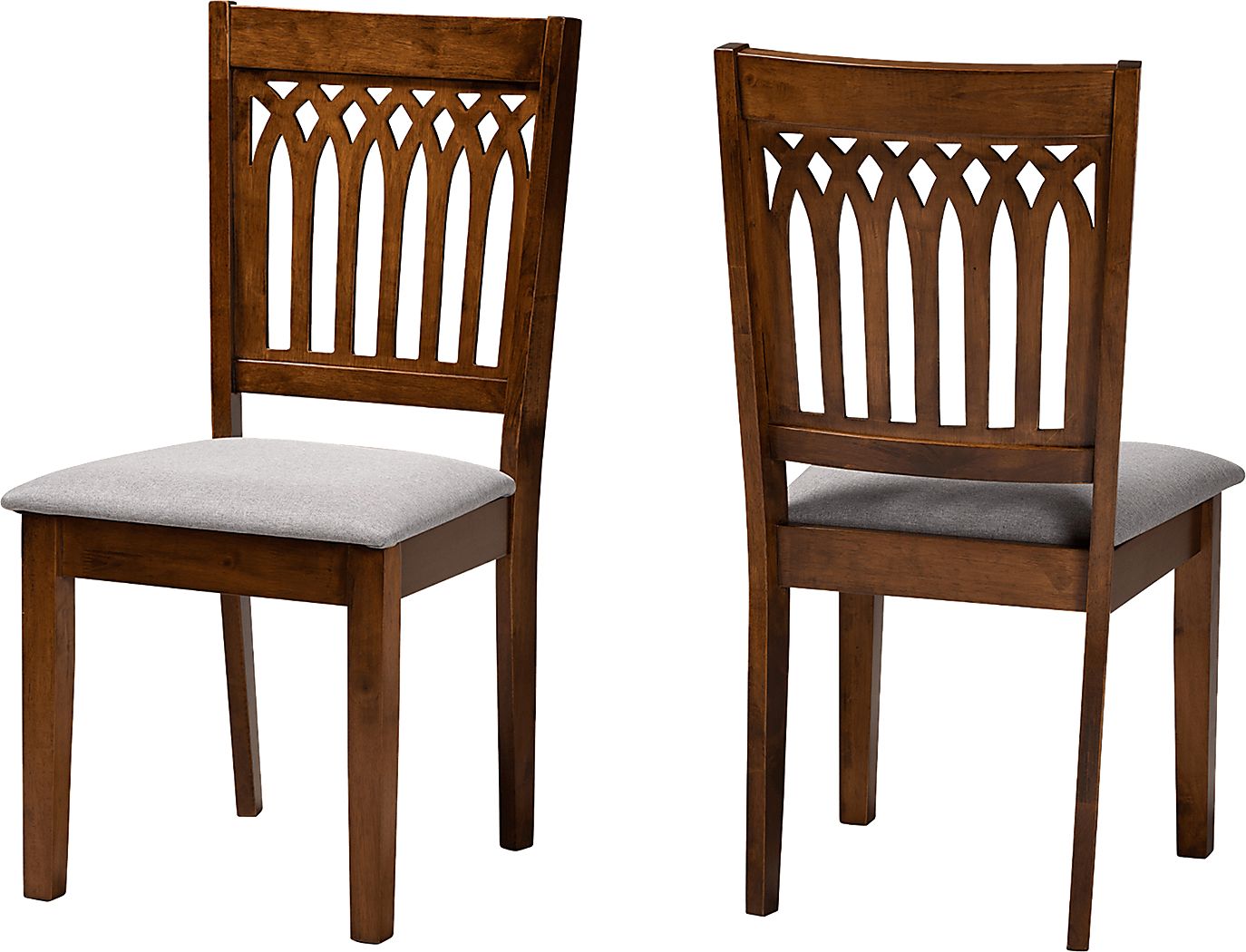 Salzedo Walnut Brown Dining Chair, Set of 2