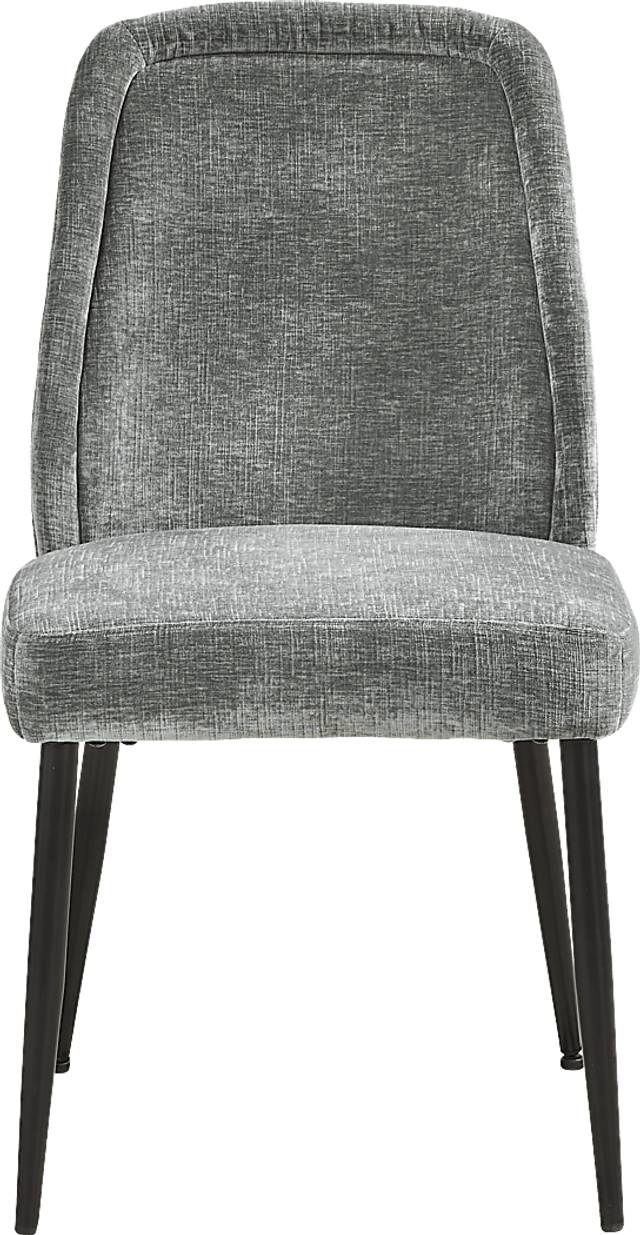 Sambuca Charcoal Upholstered Side Chair - Thumbnail - Image 2