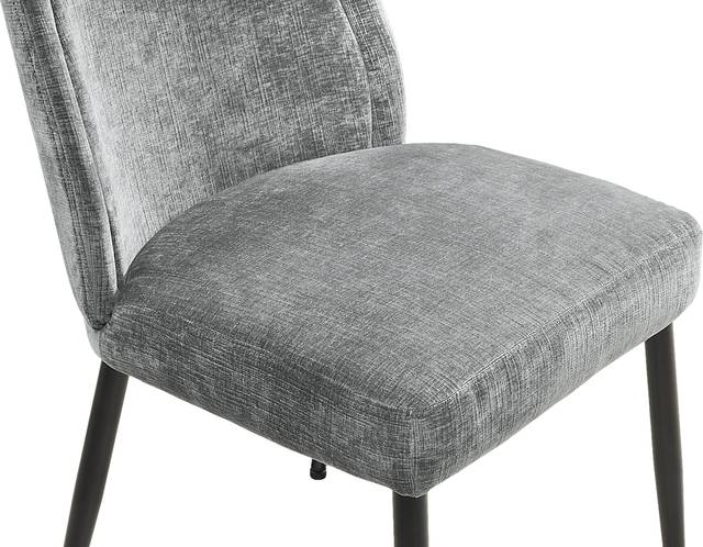 Sambuca Charcoal Upholstered Side Chair - Thumbnail - Image 3