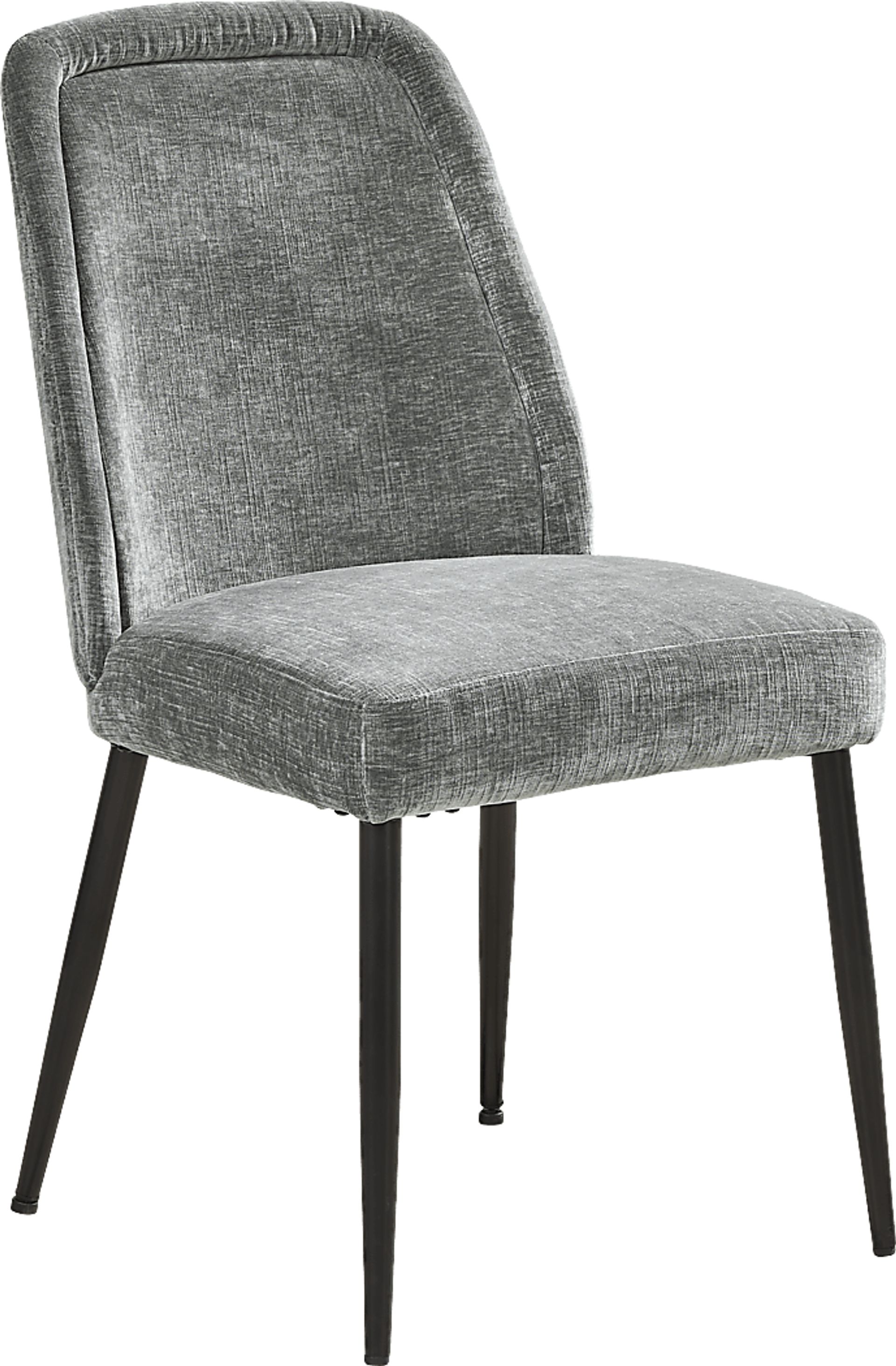 Sambuca Charcoal Upholstered Side Chair - Image 1