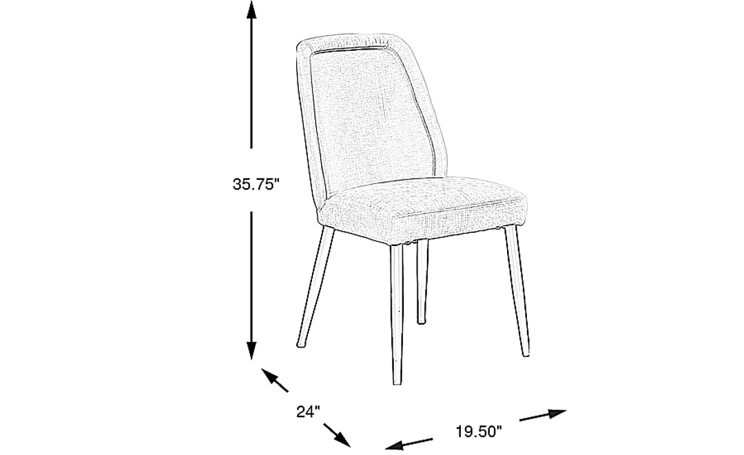 Sambuca Ivory Upholstered Side Chair
