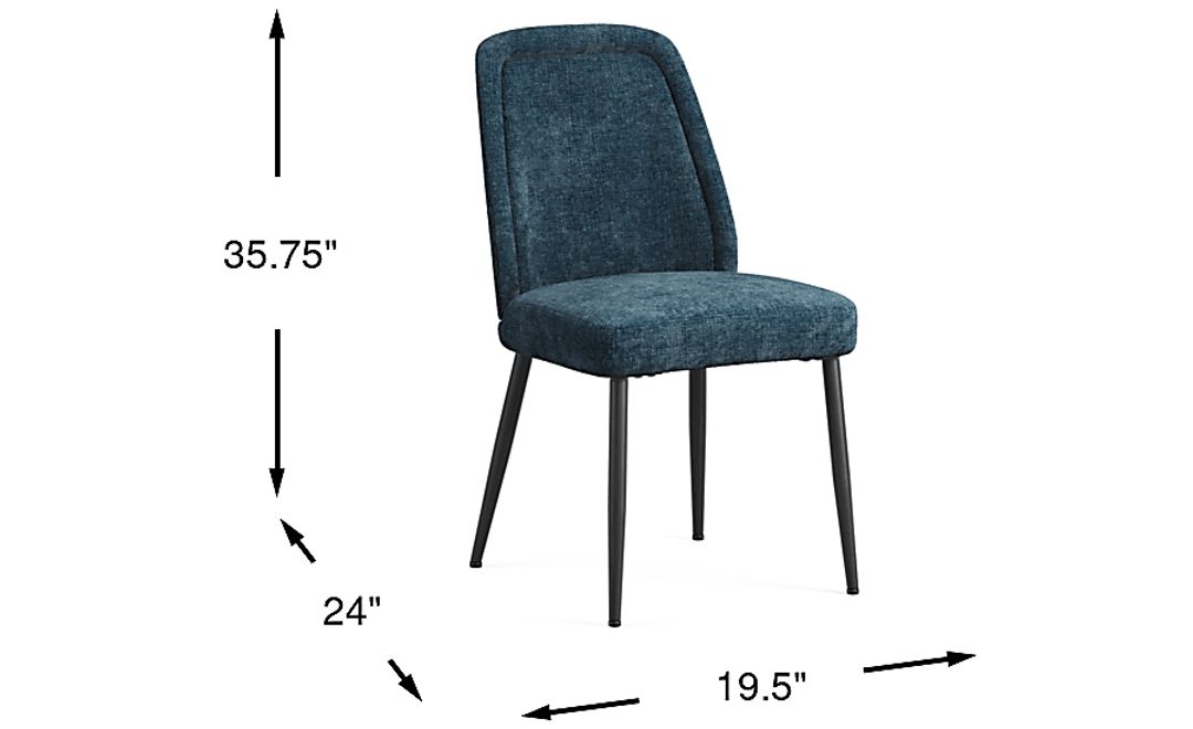 Sambuca Midnight Upholstered Side Chair