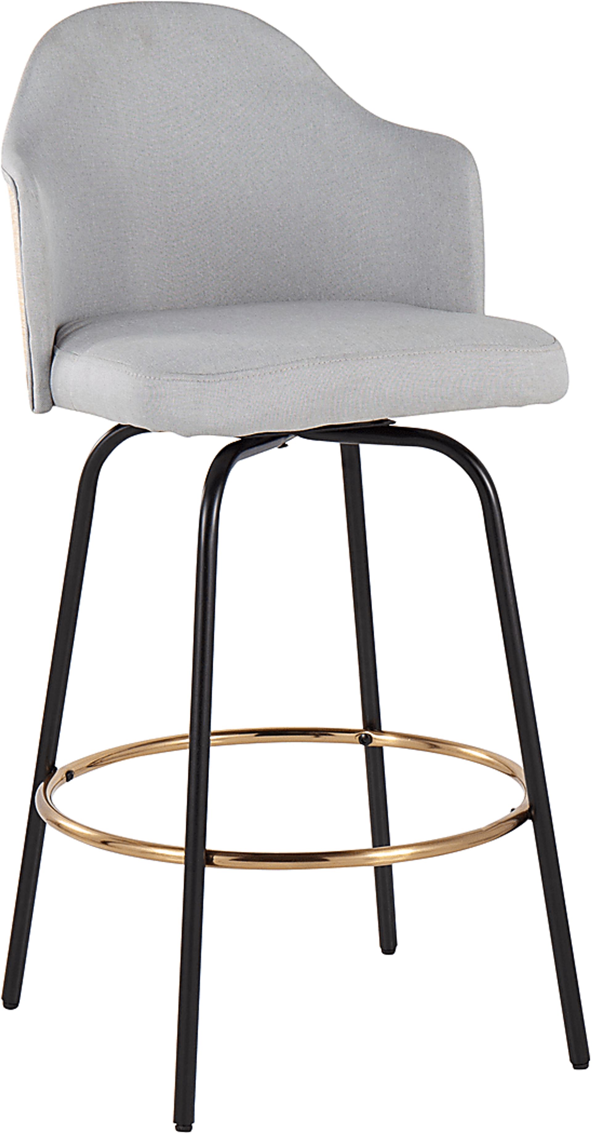 Samdin Gray Counter Height Stool, Set of 2 - Image 2