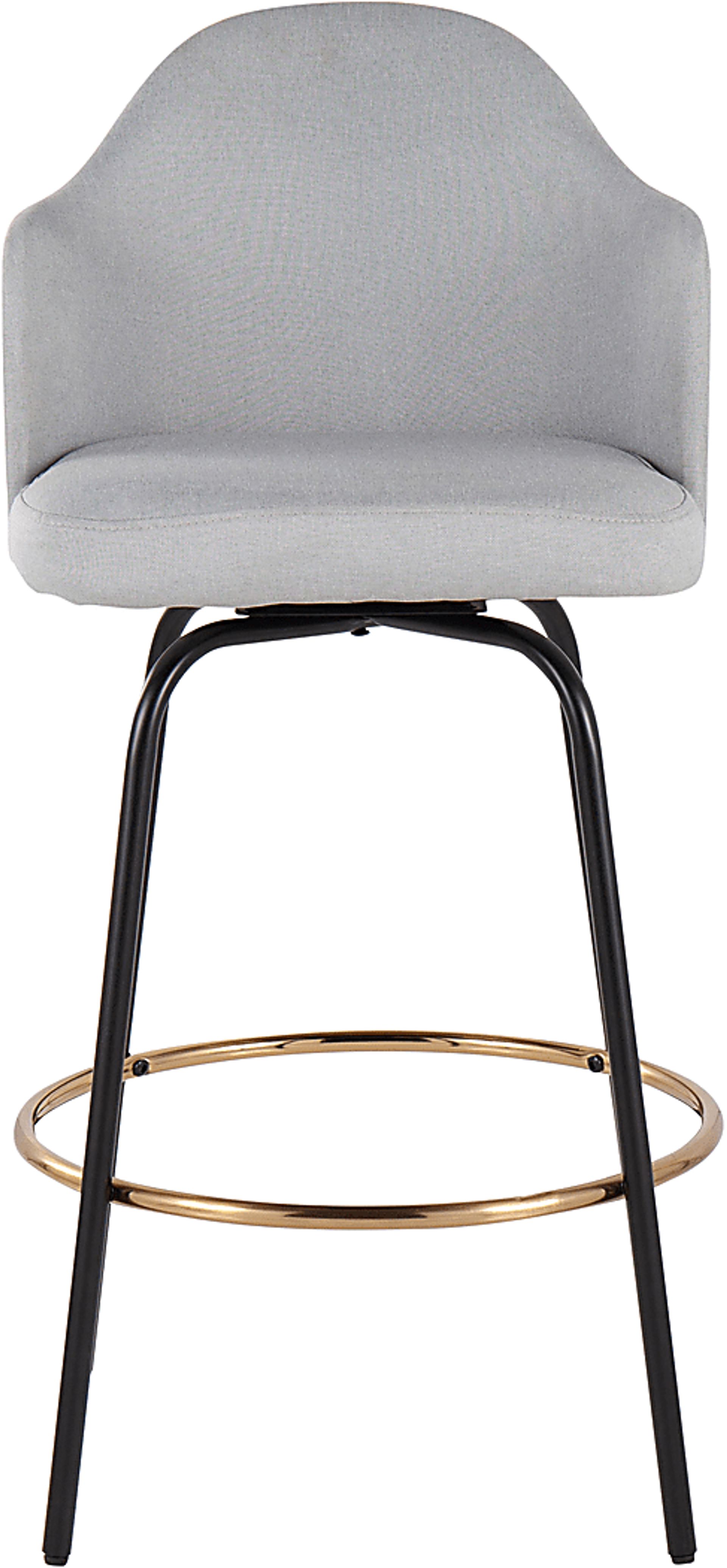 Samdin Gray Counter Height Stool, Set of 2 - Image 6
