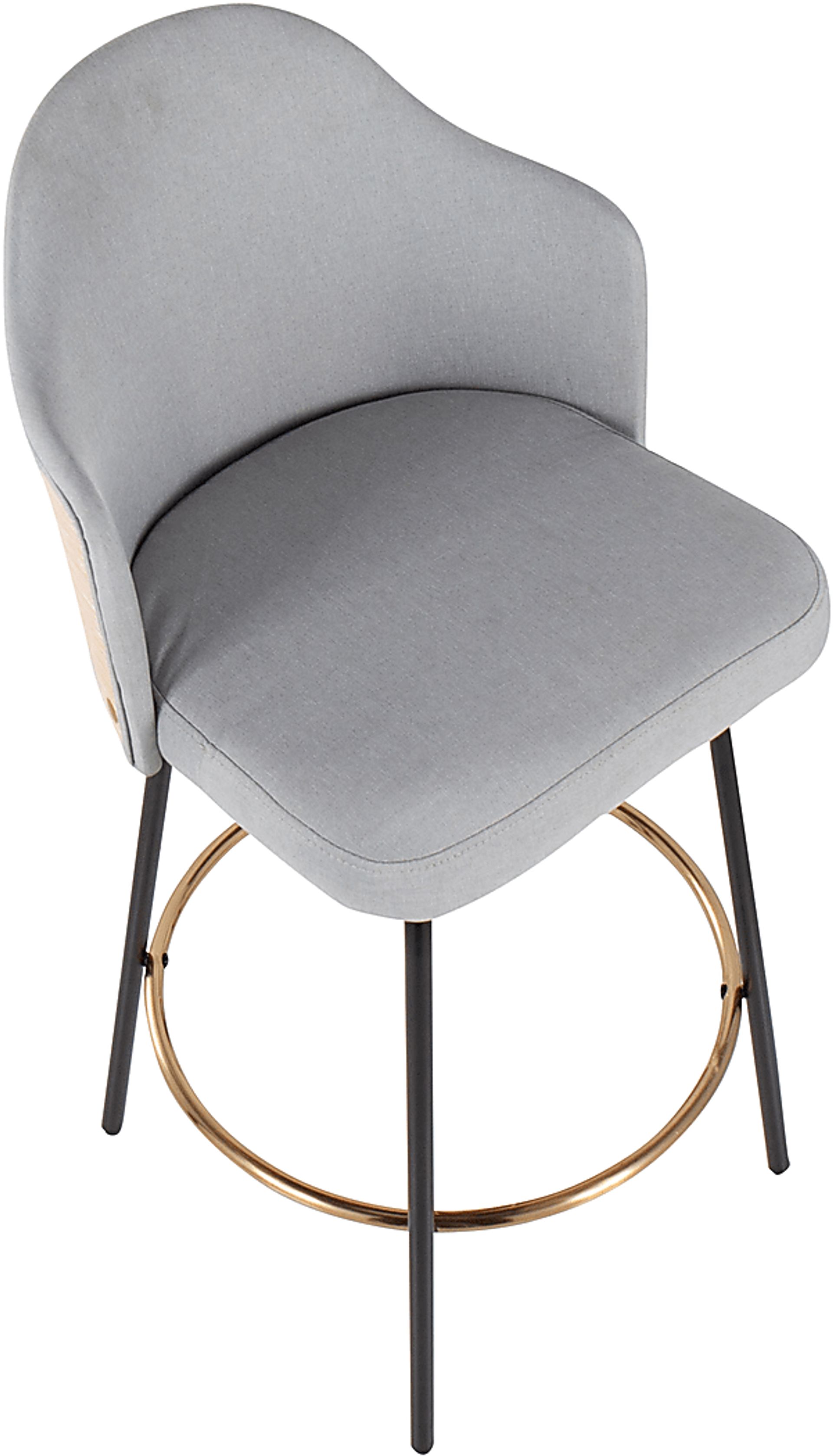 Samdin Gray Counter Height Stool, Set of 2 - Image 7