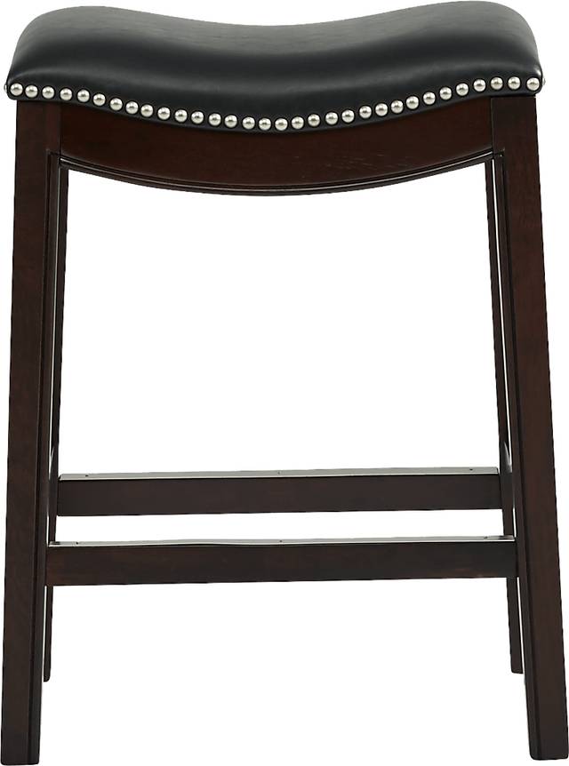 Samford Black Counter Height Stool - Thumbnail - Image 2