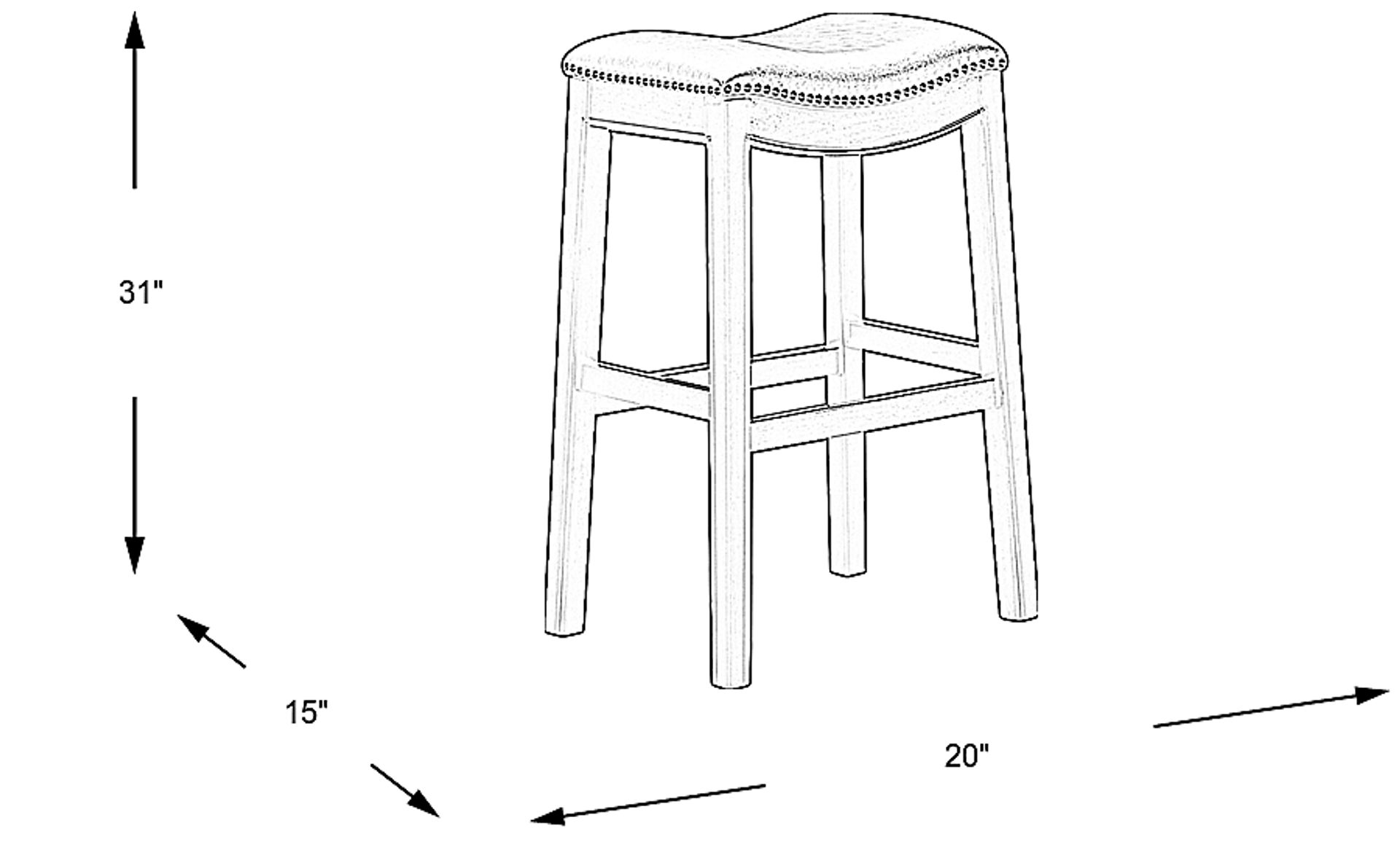 Dimension Image. Please refer to the Dimension Tab on this page for dimension details.