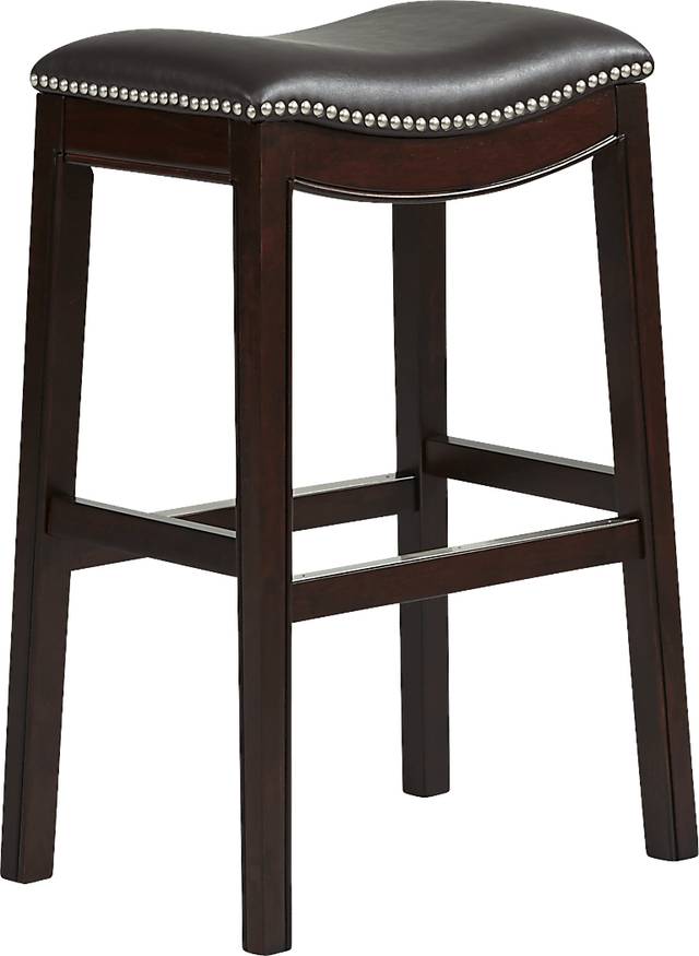 Samford Brown Barstool - Thumbnail - Image 1