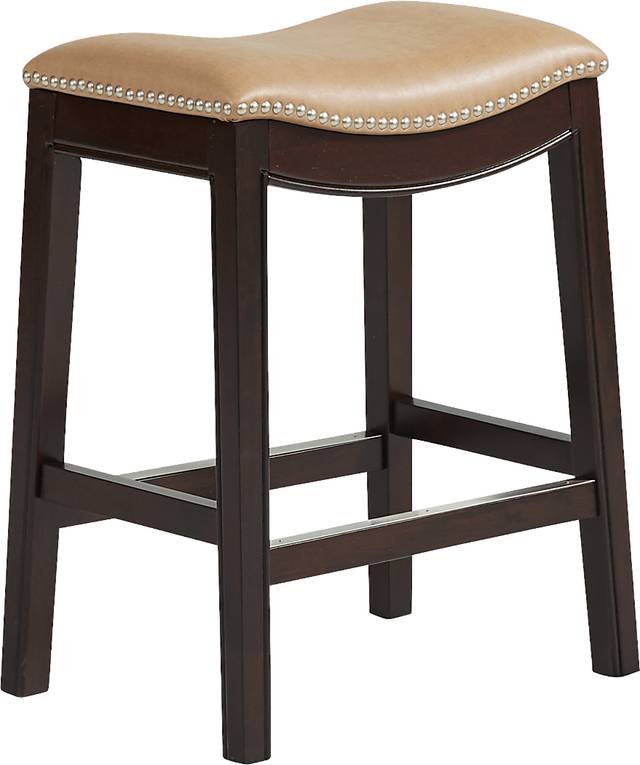 Samford Camel Counter Height Stool - Thumbnail - Image 1