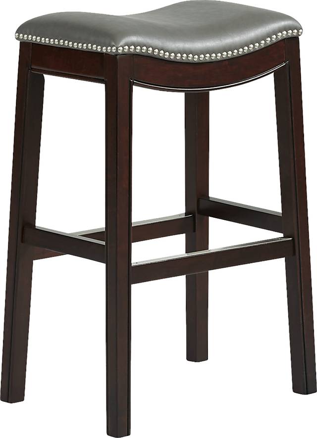 Samford Gray Barstool - Thumbnail - Image 1