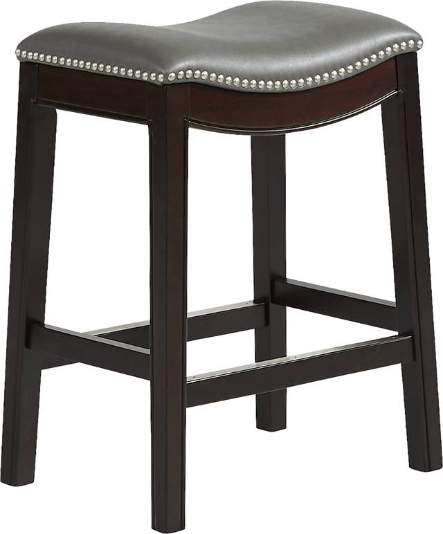 Samford Gray Counter Height Stool - Thumbnail - Image 1