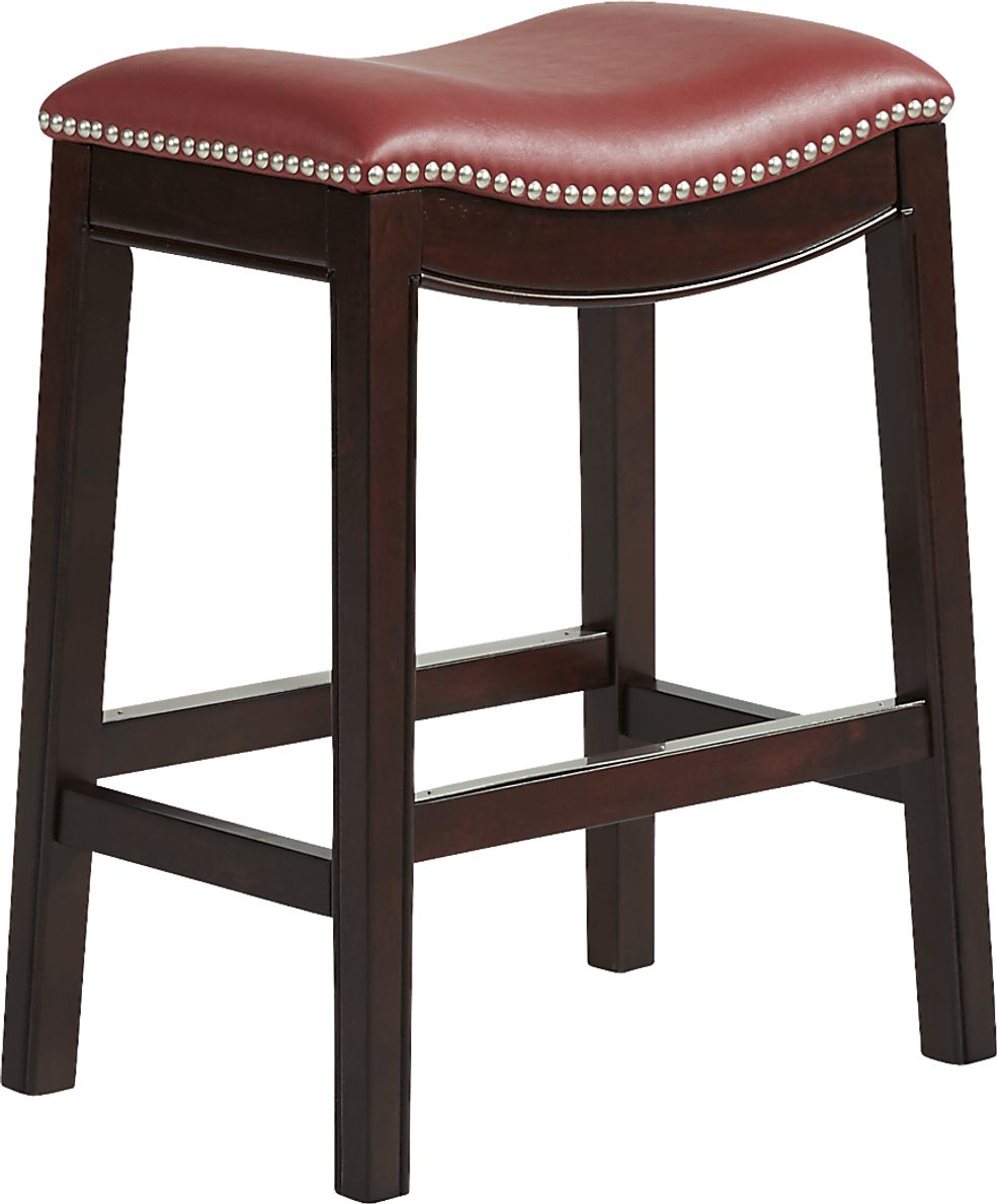 Samford Red Counter Height Stool