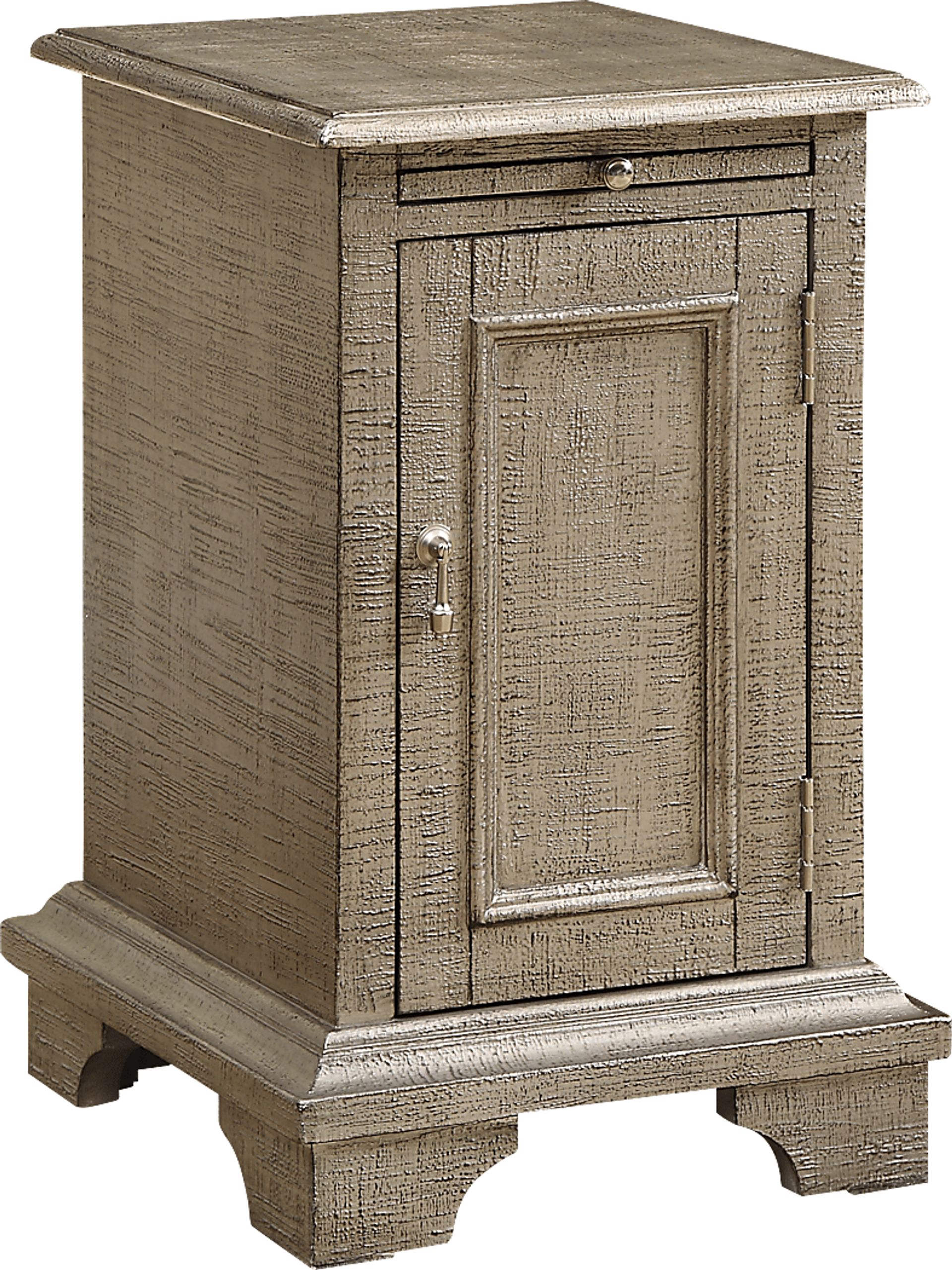 Samira Golden Beige Chairside Table - Image 1