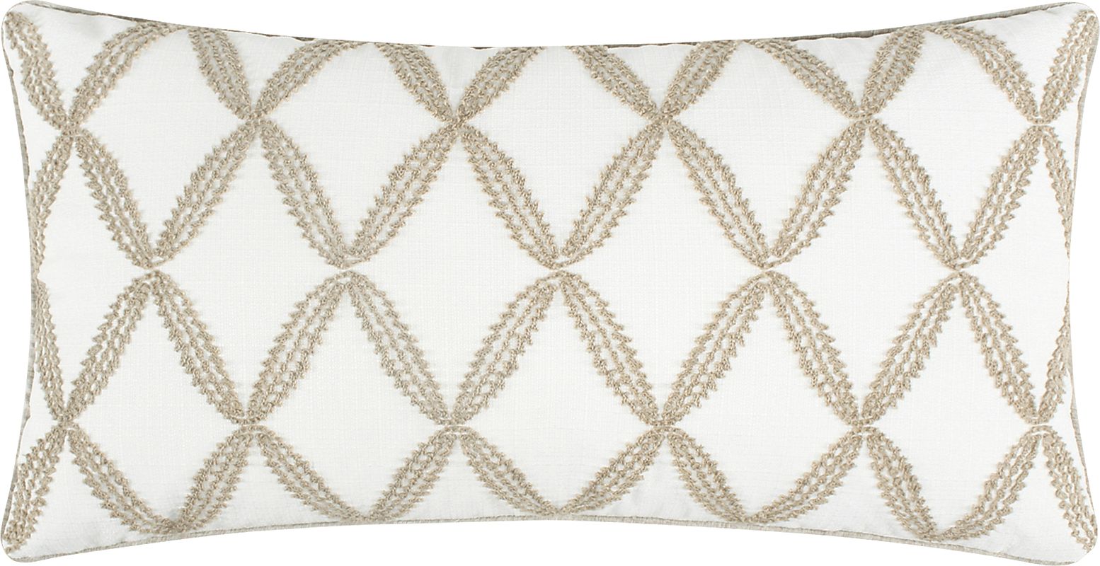 Samiva White Lumbar Pillow