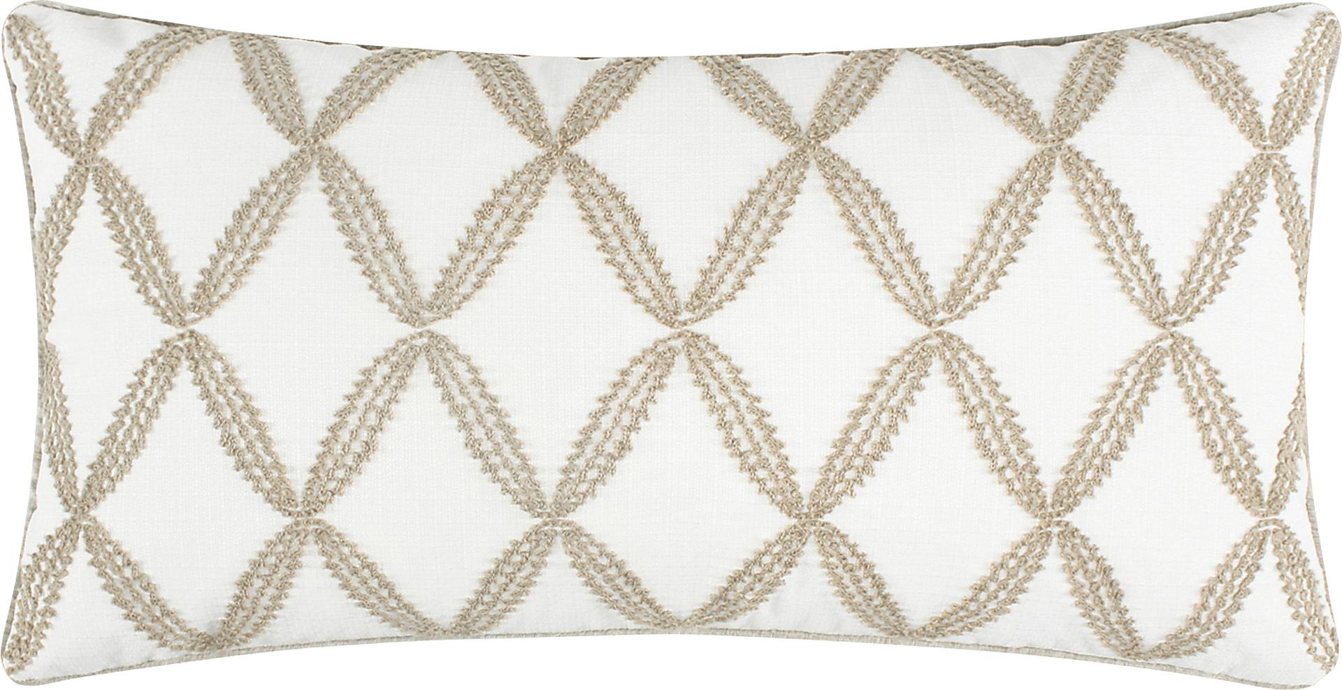 Samiva White Lumbar Pillow