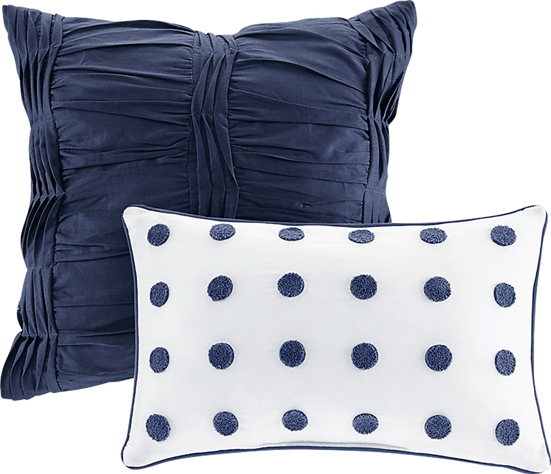 Samorar 7 Pc Blue King/California King Comforter Set - Image 3