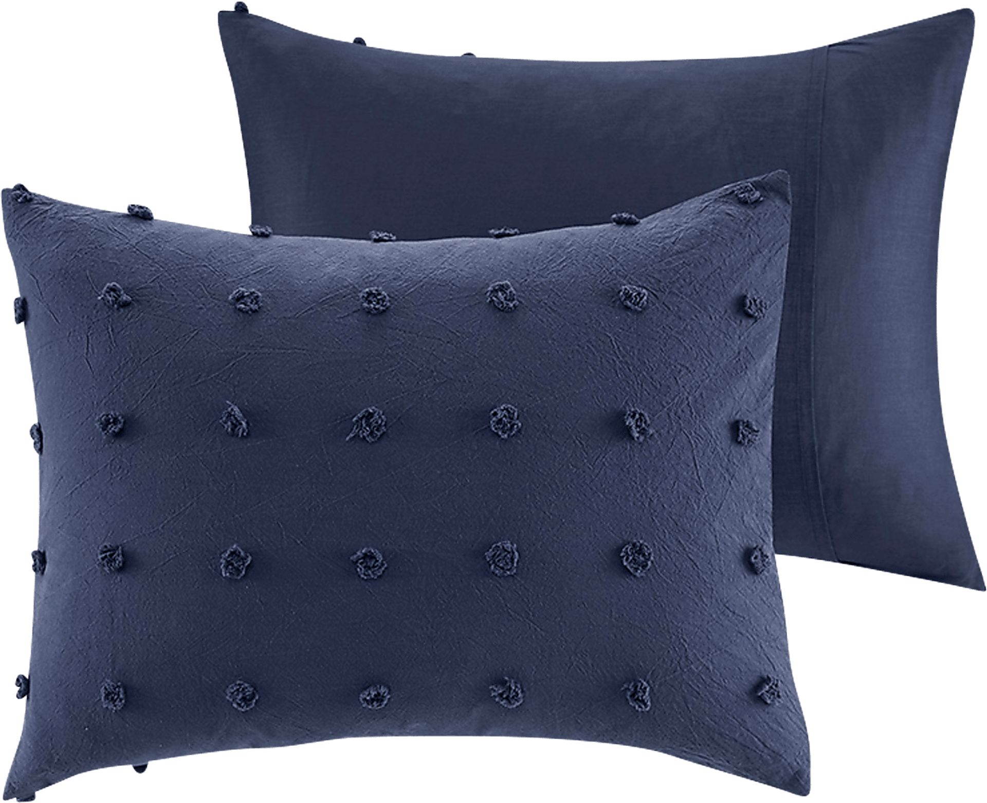 Samorar 7 Pc Blue King/California King Comforter Set - Image 4