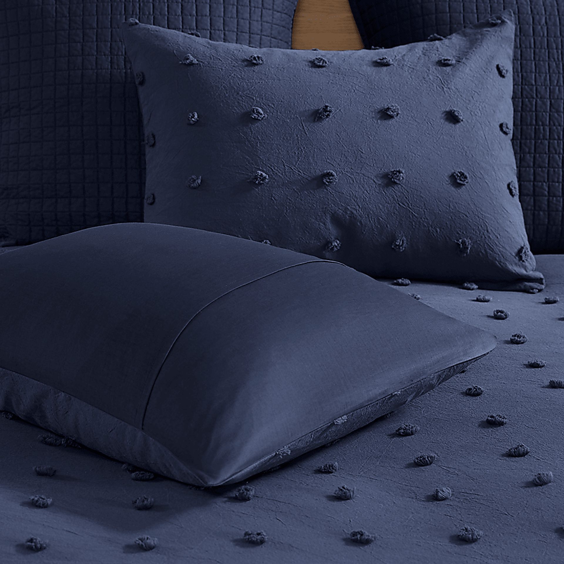 Samorar 7 Pc Blue King/California King Comforter Set - Image 7