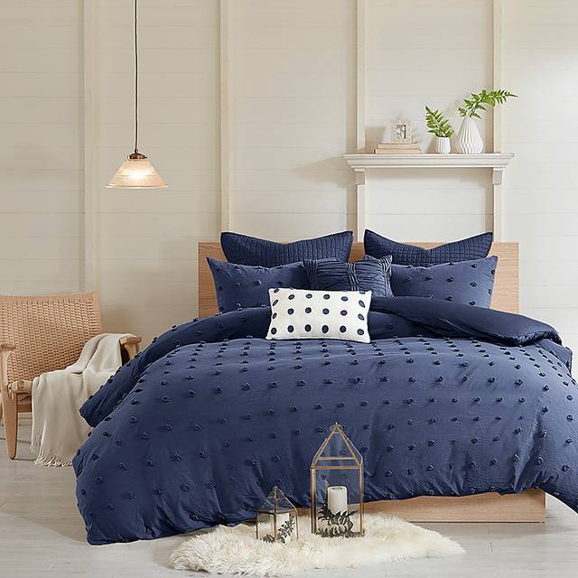 Samorar Blue 7 Pc Full/Queen Comforter Set - Thumbnail - Image 15