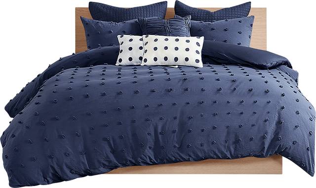 Samorar Blue 7 Pc Full/Queen Comforter Set - Thumbnail - Image 2