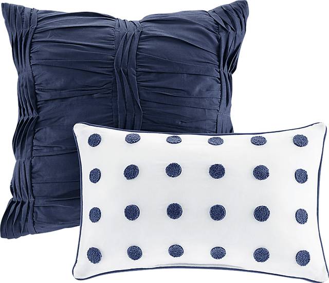 Samorar Blue 7 Pc Full/Queen Comforter Set - Thumbnail - Image 3
