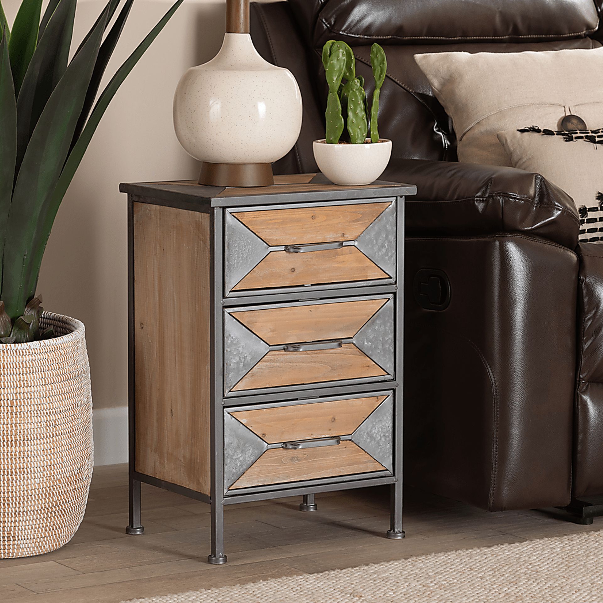 Samover Brown Nightstand - Image 6