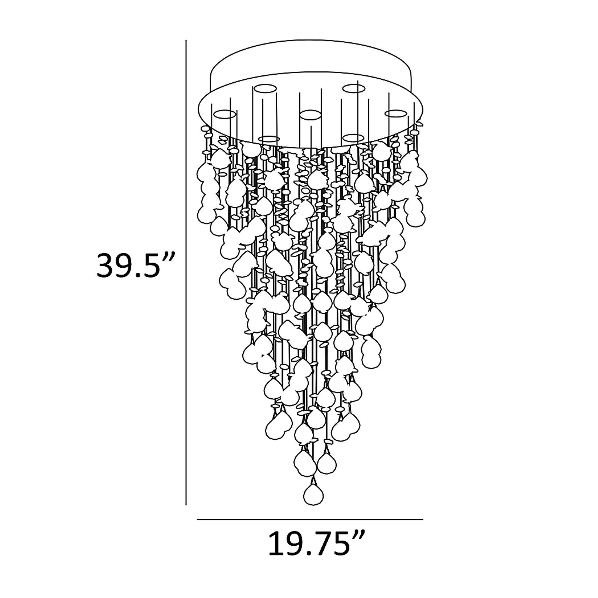 Samter Court Silver Chandelier - Image 4