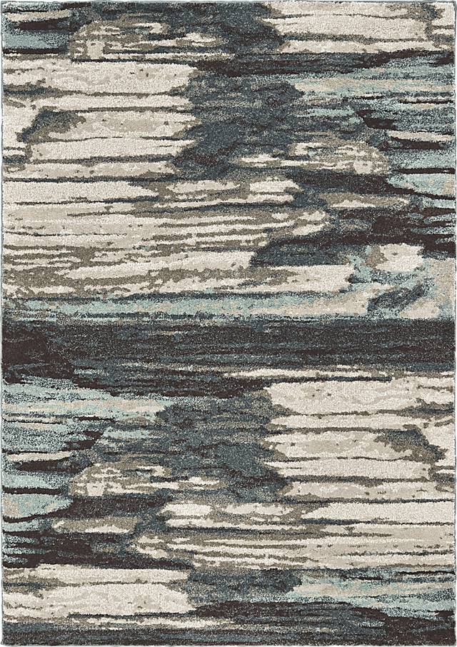 Samuel Blue 5'3 x 7'3 Rug - Thumbnail - Image 1