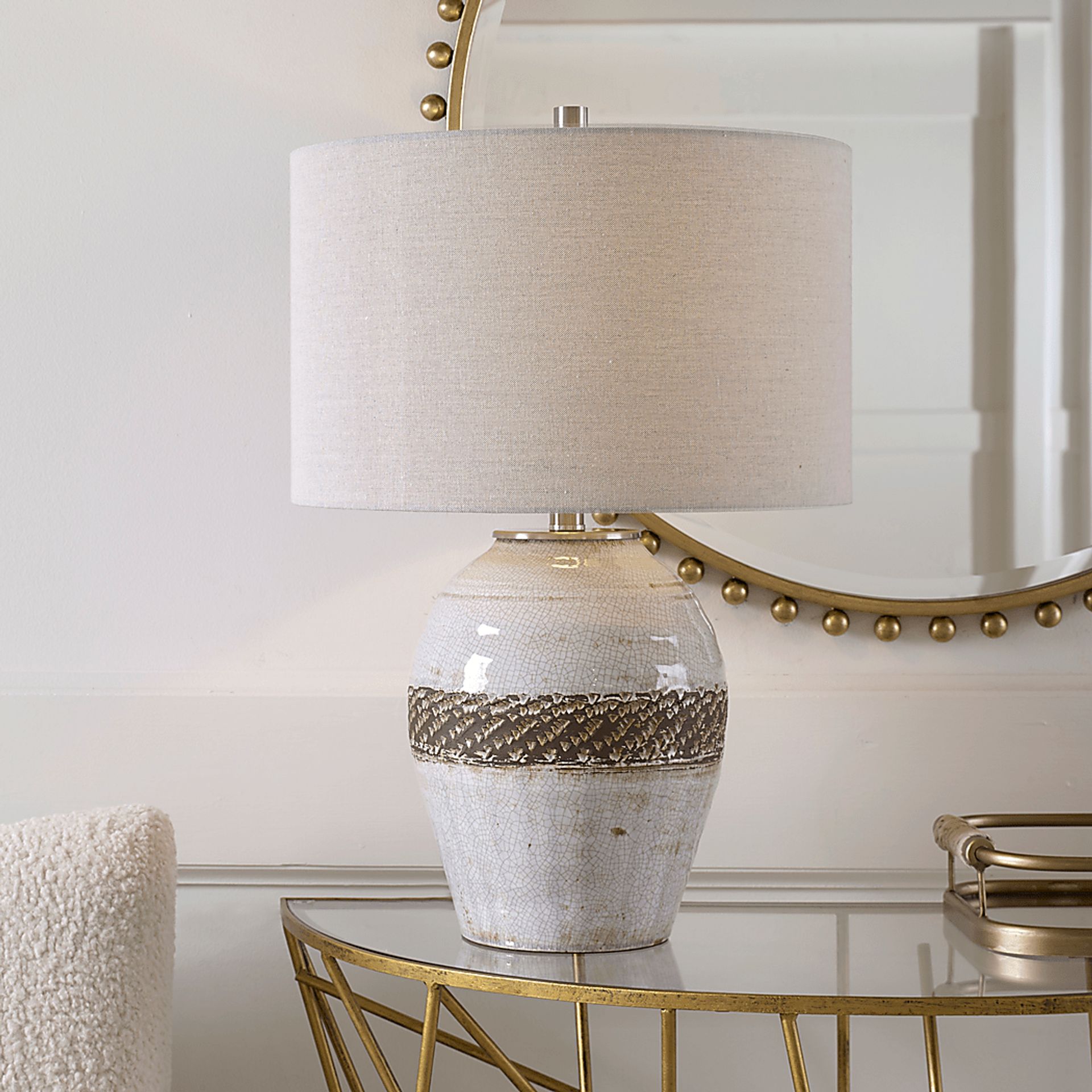 Samuel Peak Gray Lamp - Image 2