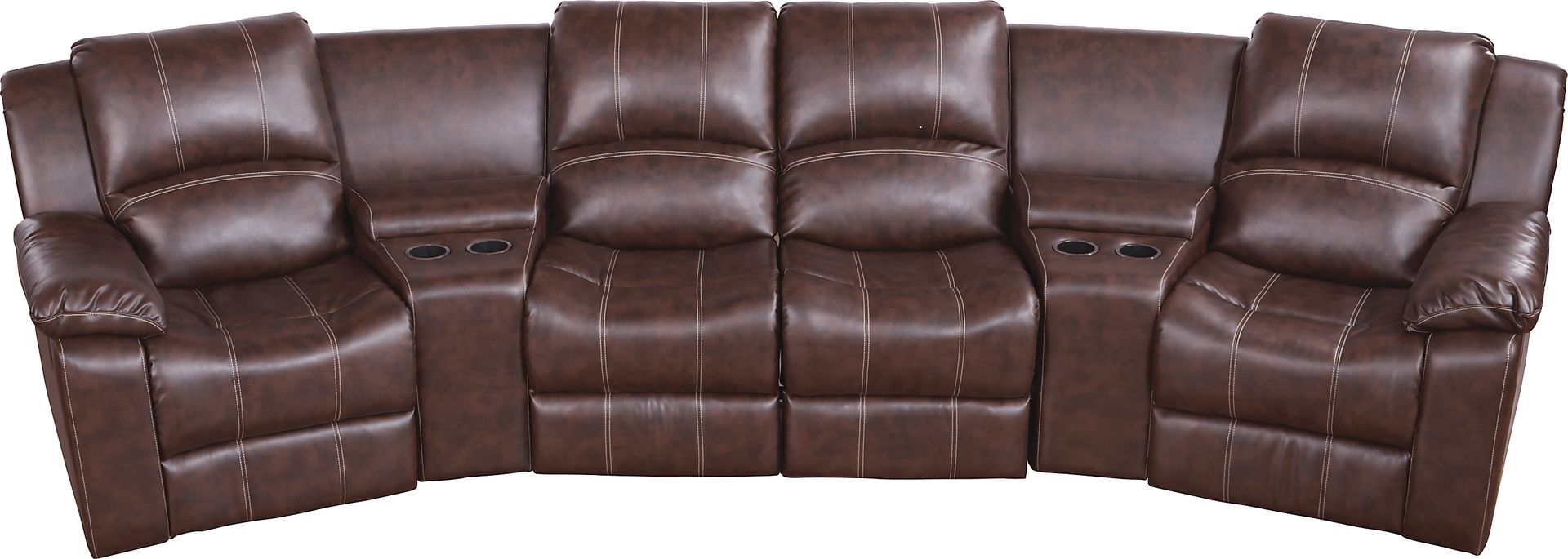 San Angelo Brown 5 Pc Sectional - Image 1
