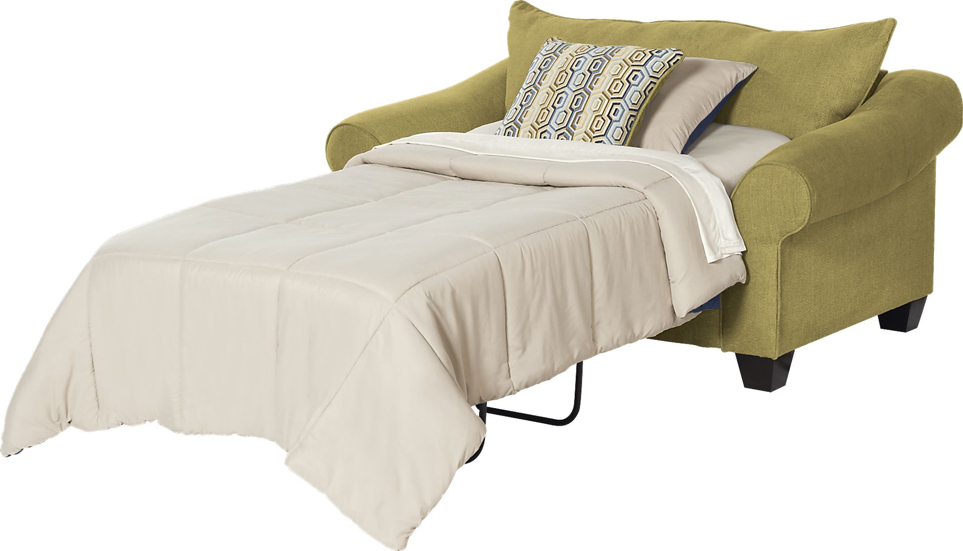 San Diego Green Sleeper Chair - Image 1