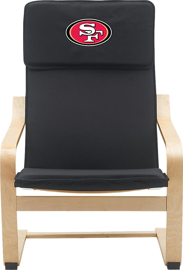 San Francisco 49ers Black Accent Chair - Thumbnail 4