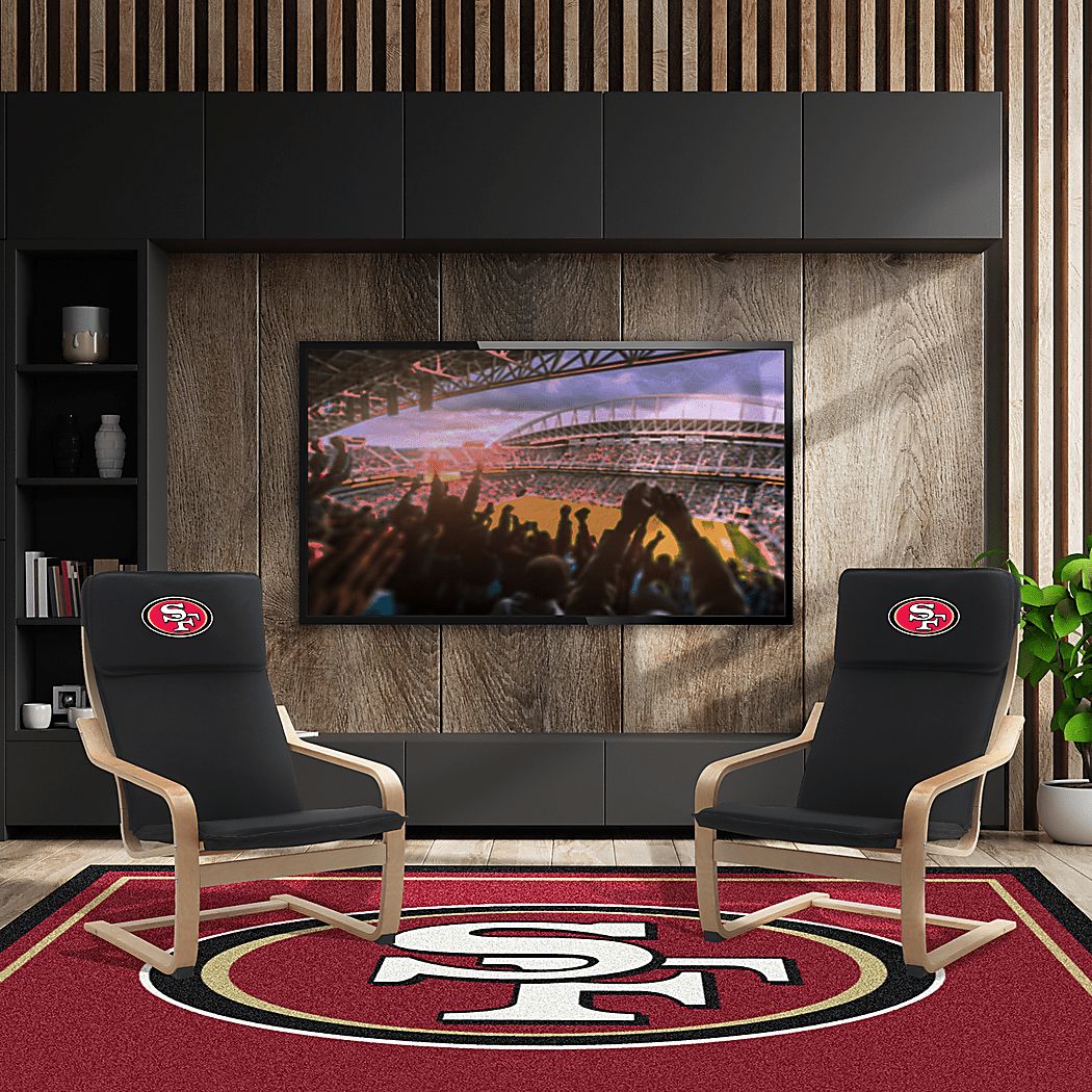 San Francisco 49ers Black Accent Chair
