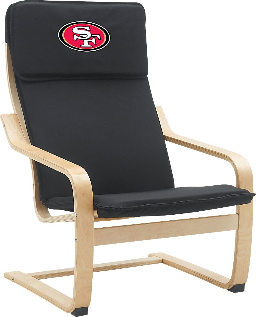 San Francisco 49ers Black Accent Chair - Thumbnail 3