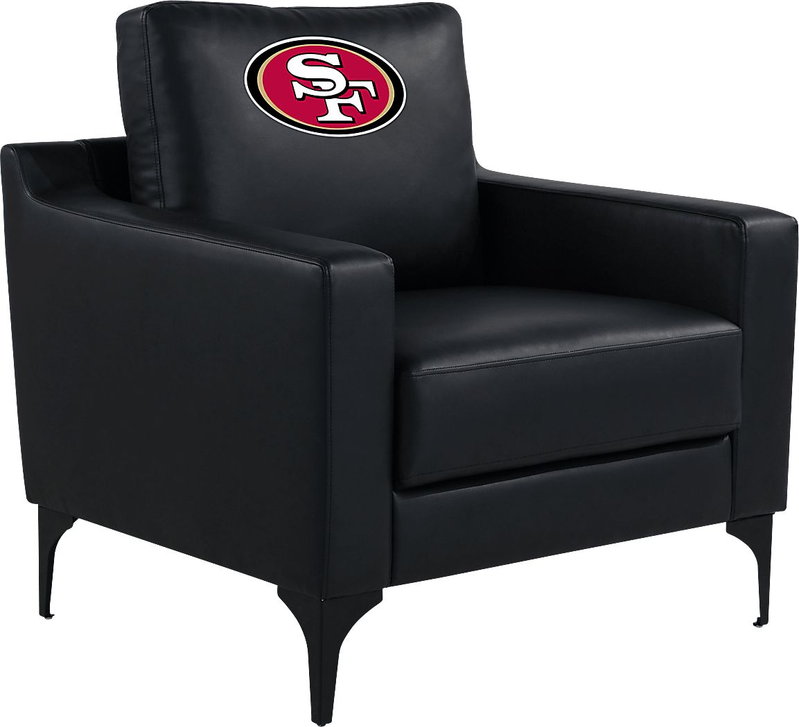 San Francisco 49ers Black Accent Chair