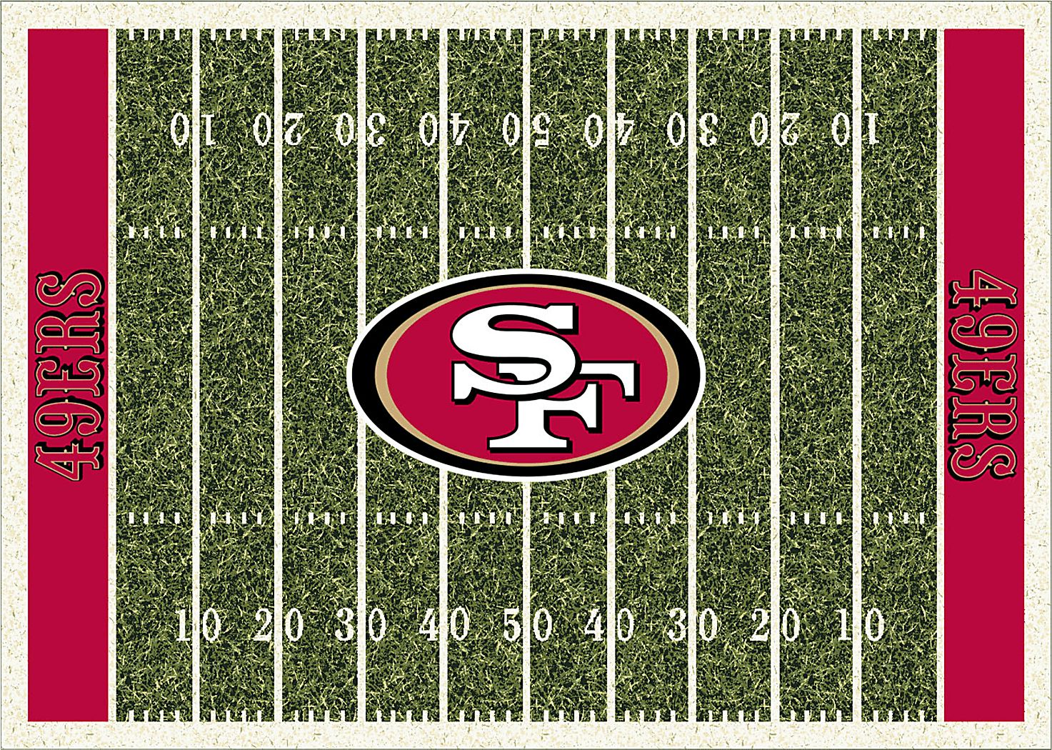 San Francisco 49ers Green 4' x 6' Rug