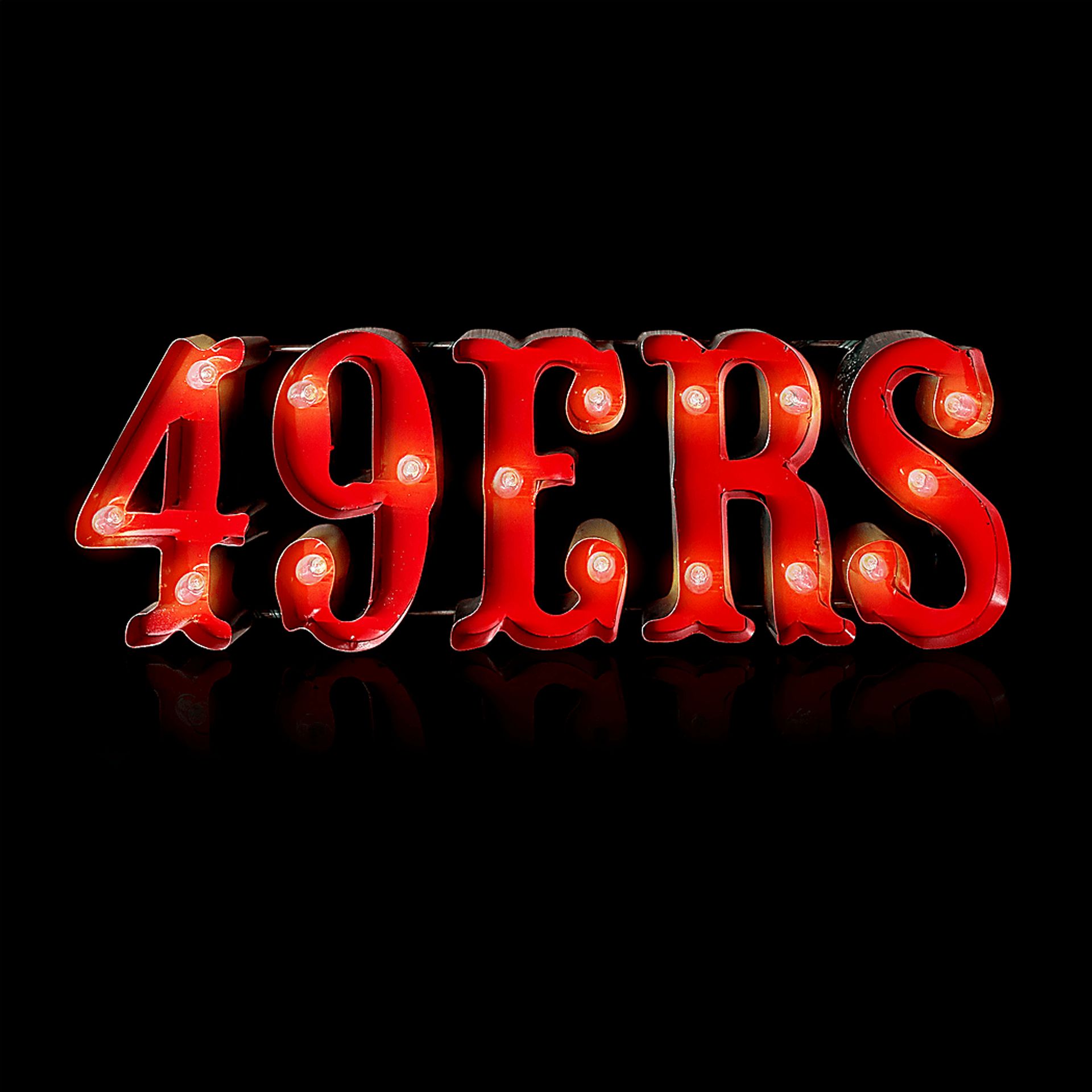San Francisco 49ers Red Metal Wall Decor - Image 2