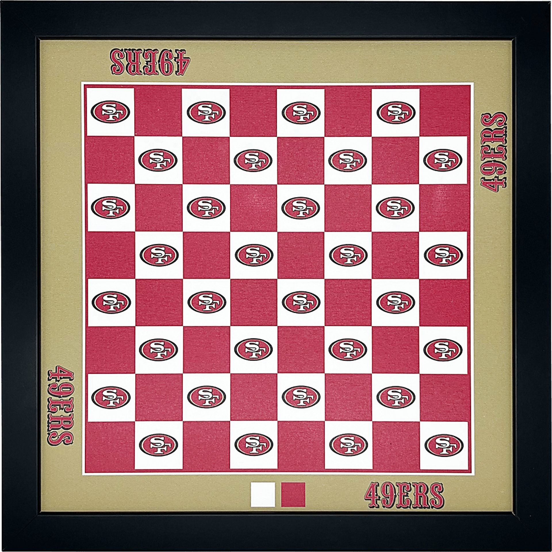 San Francisco 49ers Wall Chess Set - Image 1
