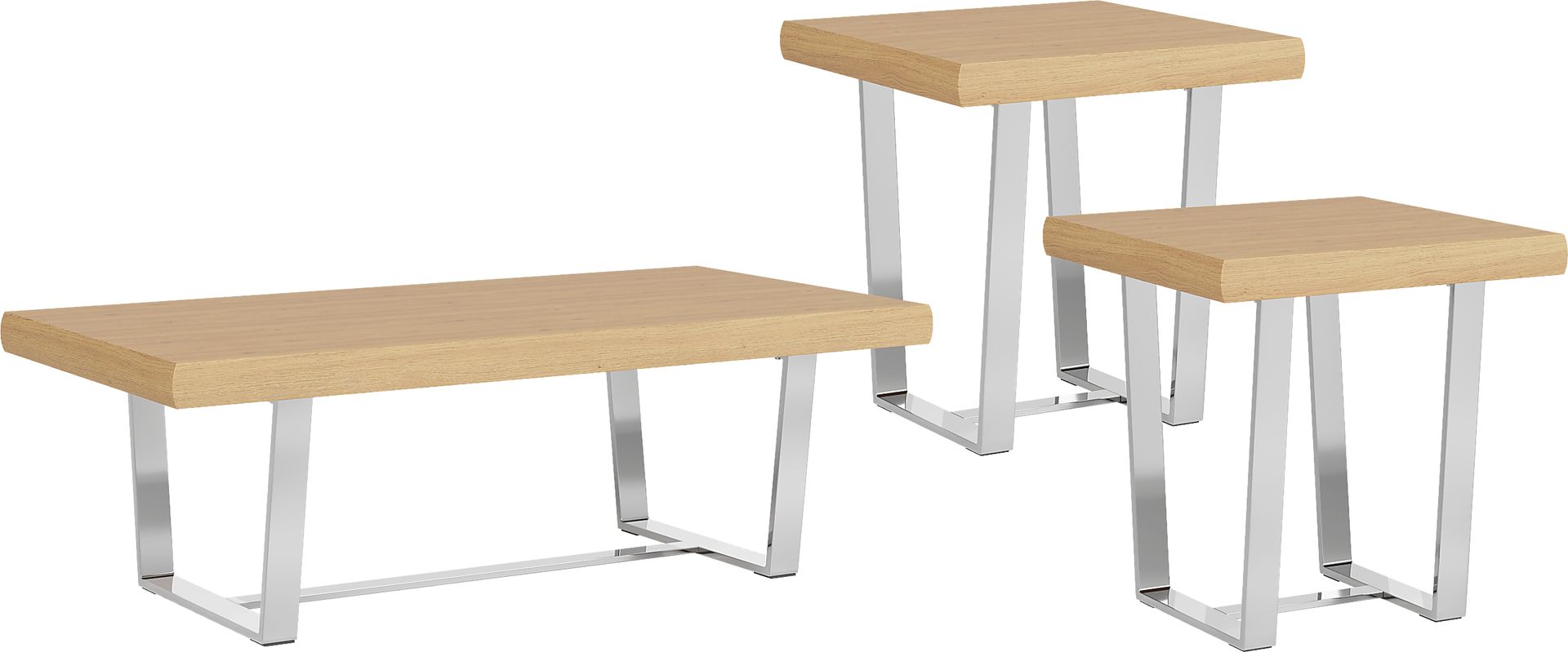 San Francisco Natural 3 Pc Table Set - Image 1