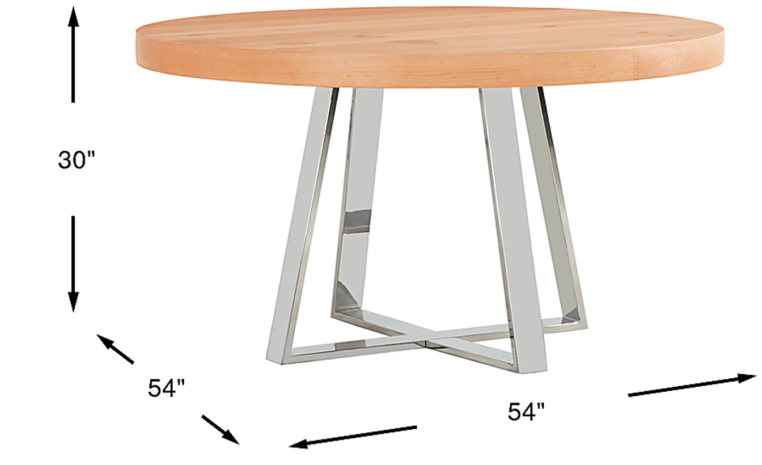 San Francisco Natural Round Dining Table