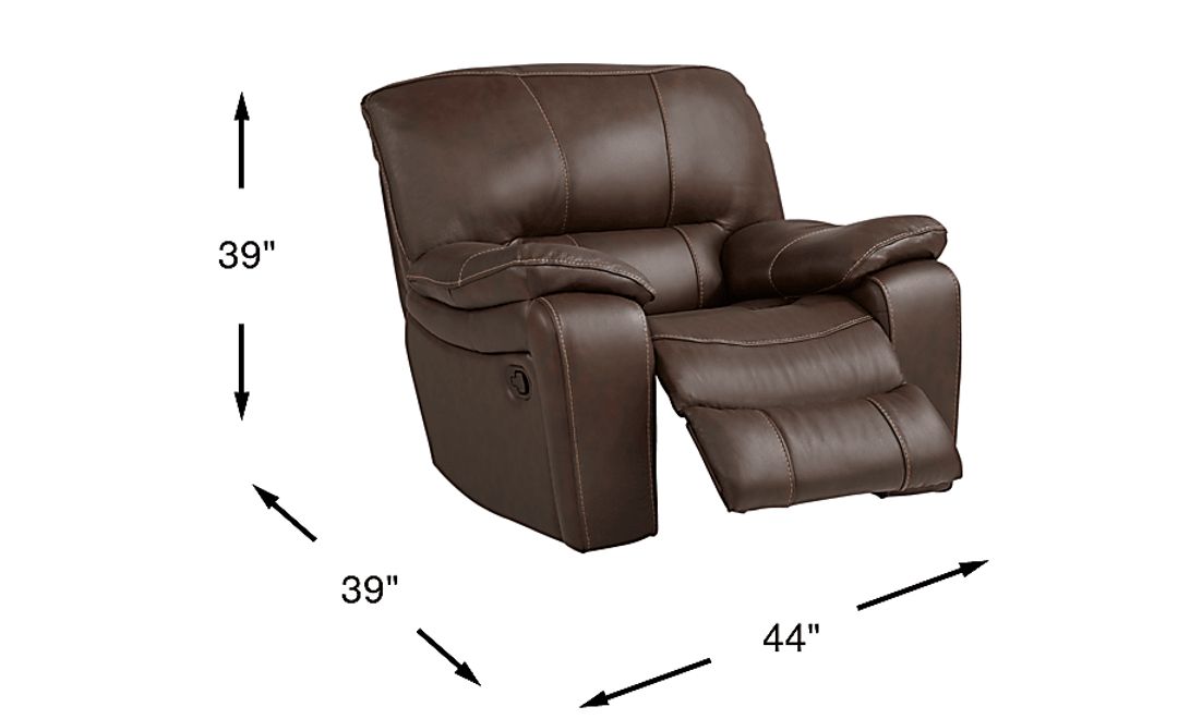 San Gabriel Leather Glider Recliner