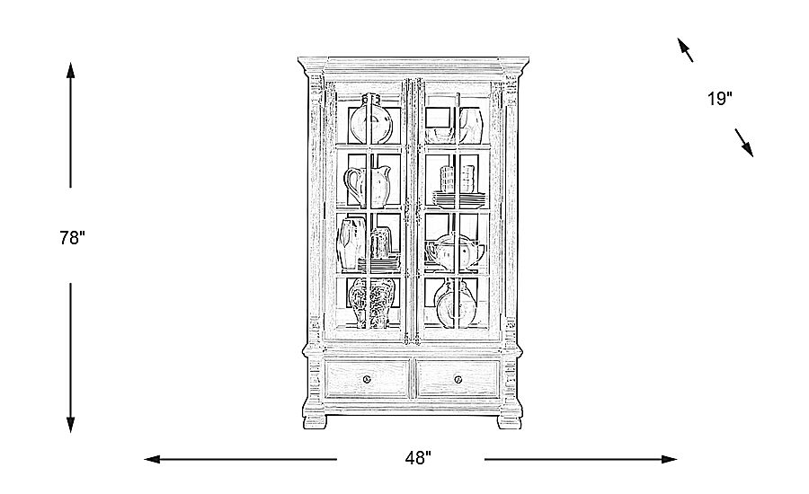 San Luis Oak 2 Pc China Rooms To Go
