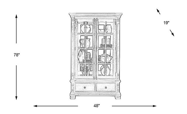 Dimension Image. Please refer to the Dimension Tab on this page for dimension details.