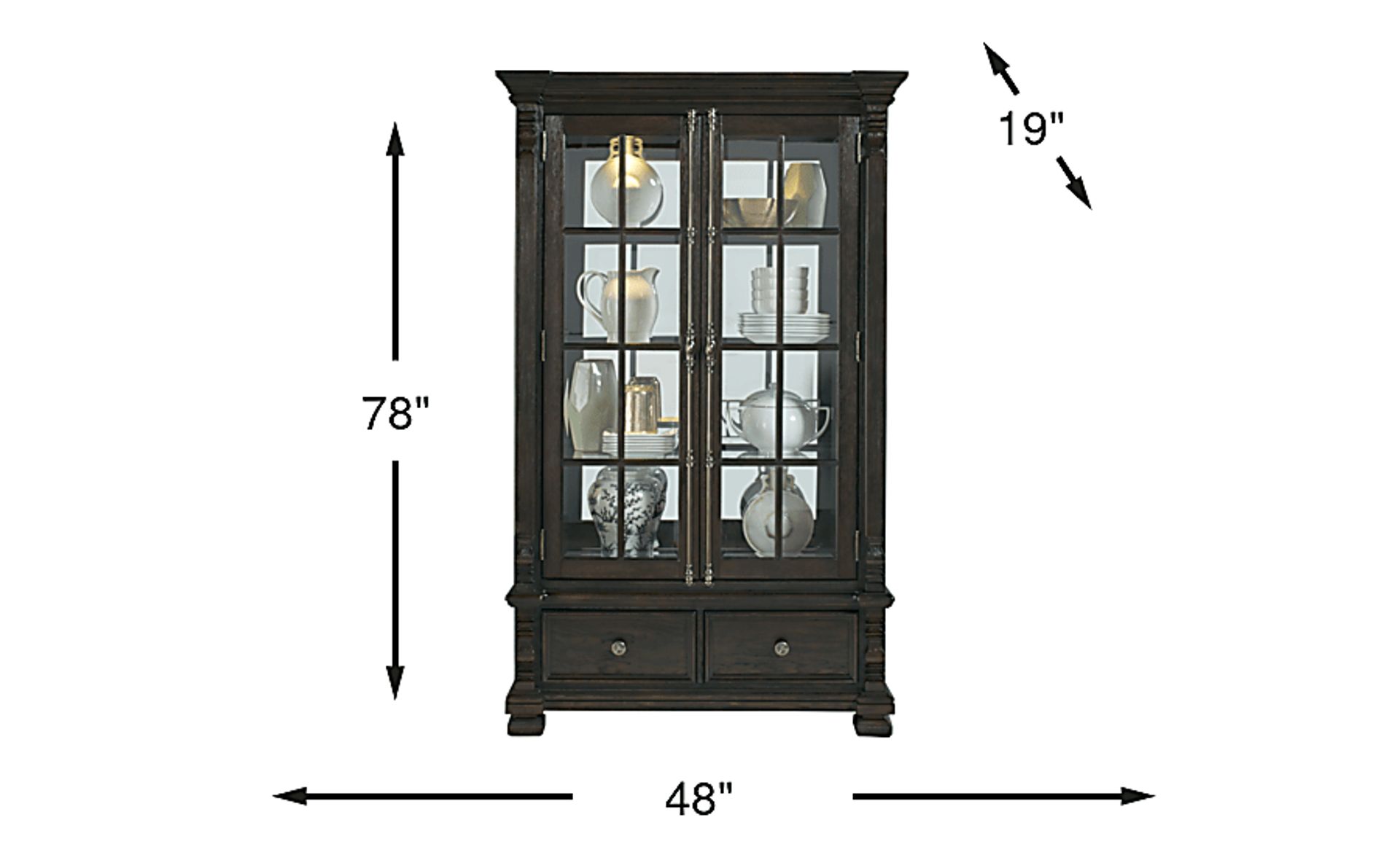 Dimension Image. Please refer to the Dimension Tab on this page for dimension details.