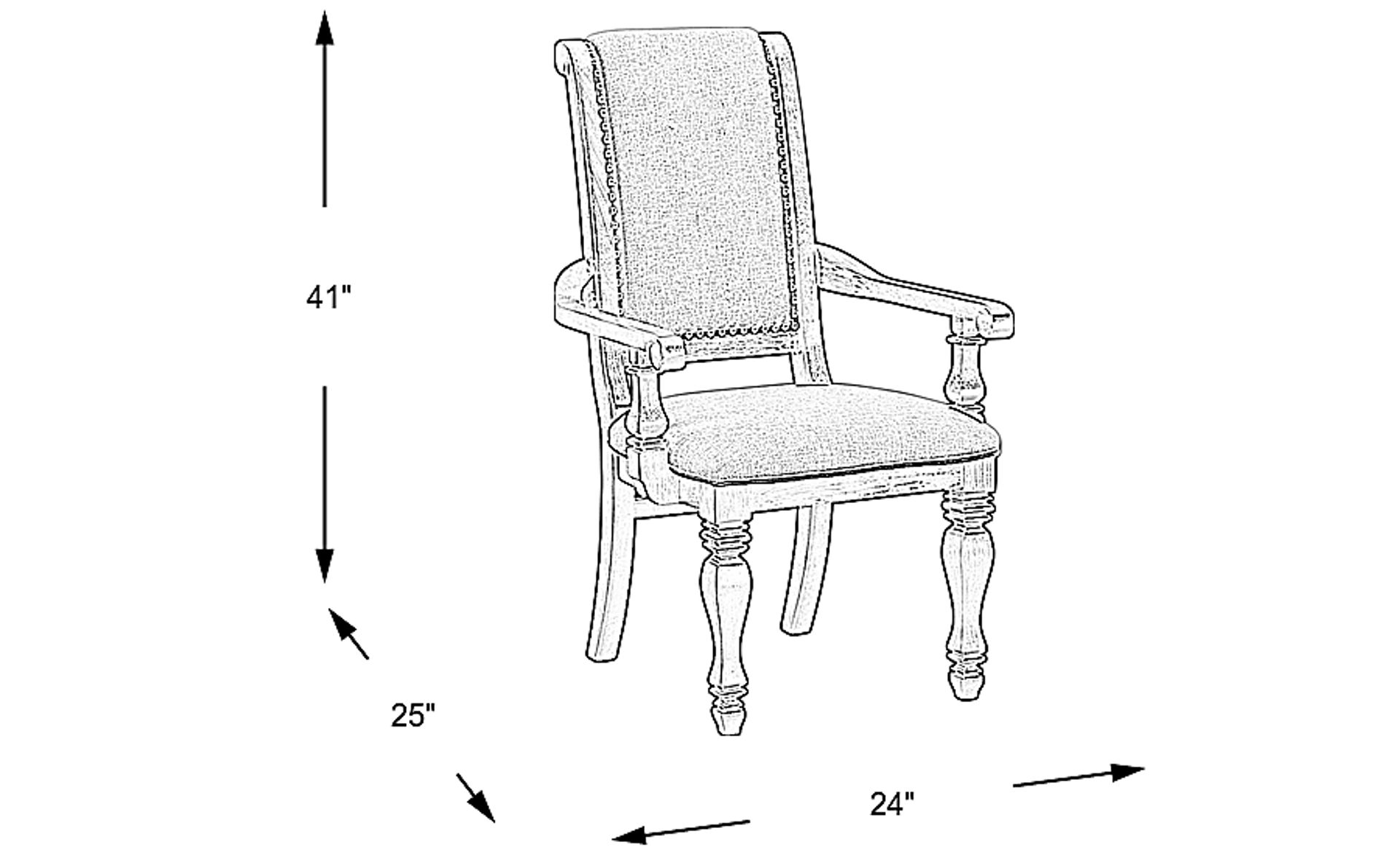 Dimension Image. Please refer to the Dimension Tab on this page for dimension details.