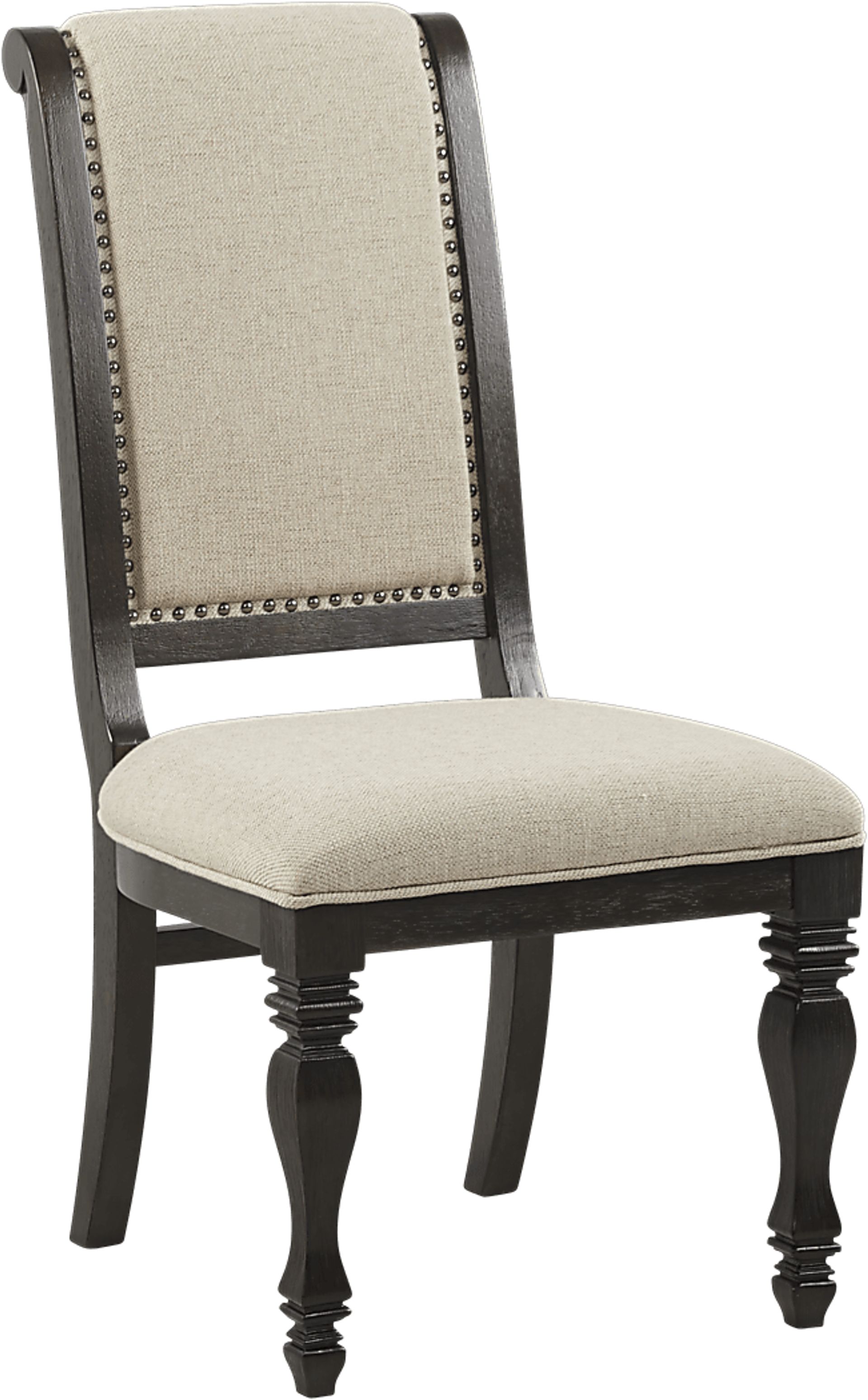 San Luis Oak Sleigh Side Chair - Image 1