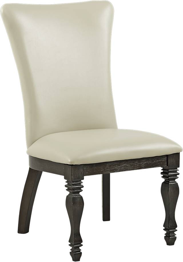 San Luis Oak Upholstered Side Chair - Thumbnail - Image 1