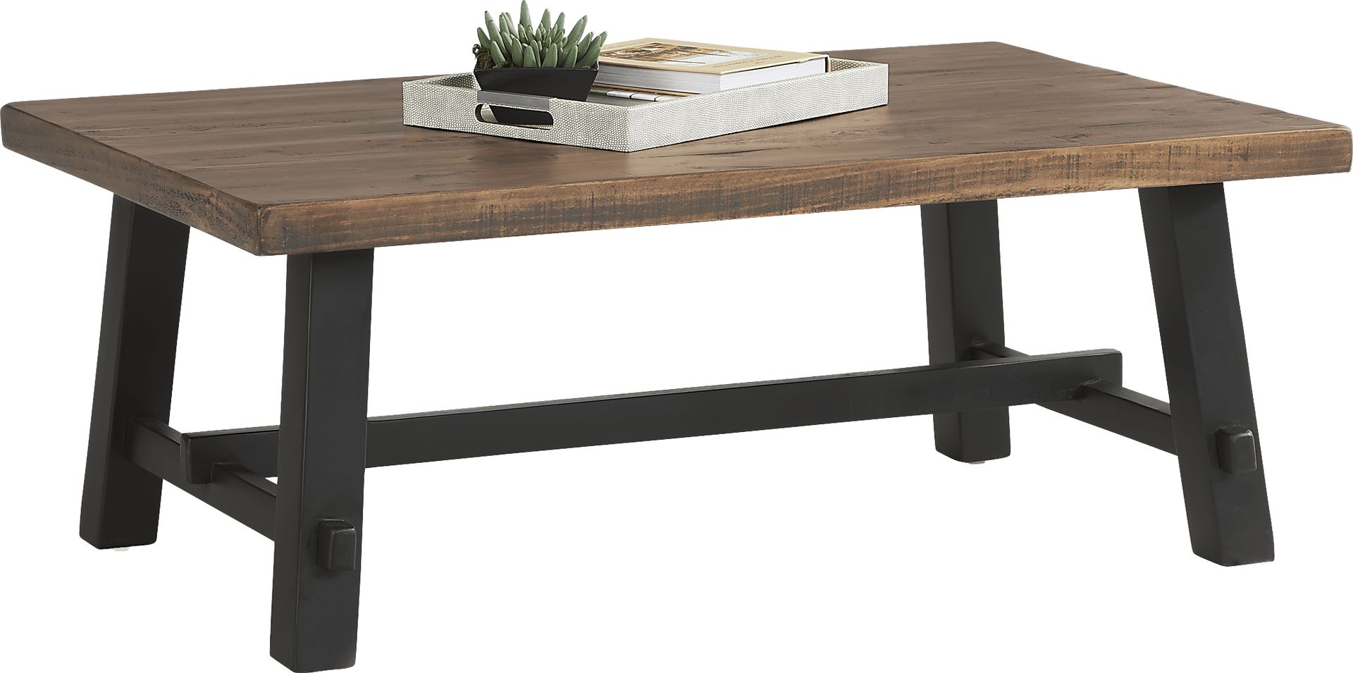 San Mateo Brown Cocktail Table - Image 2
